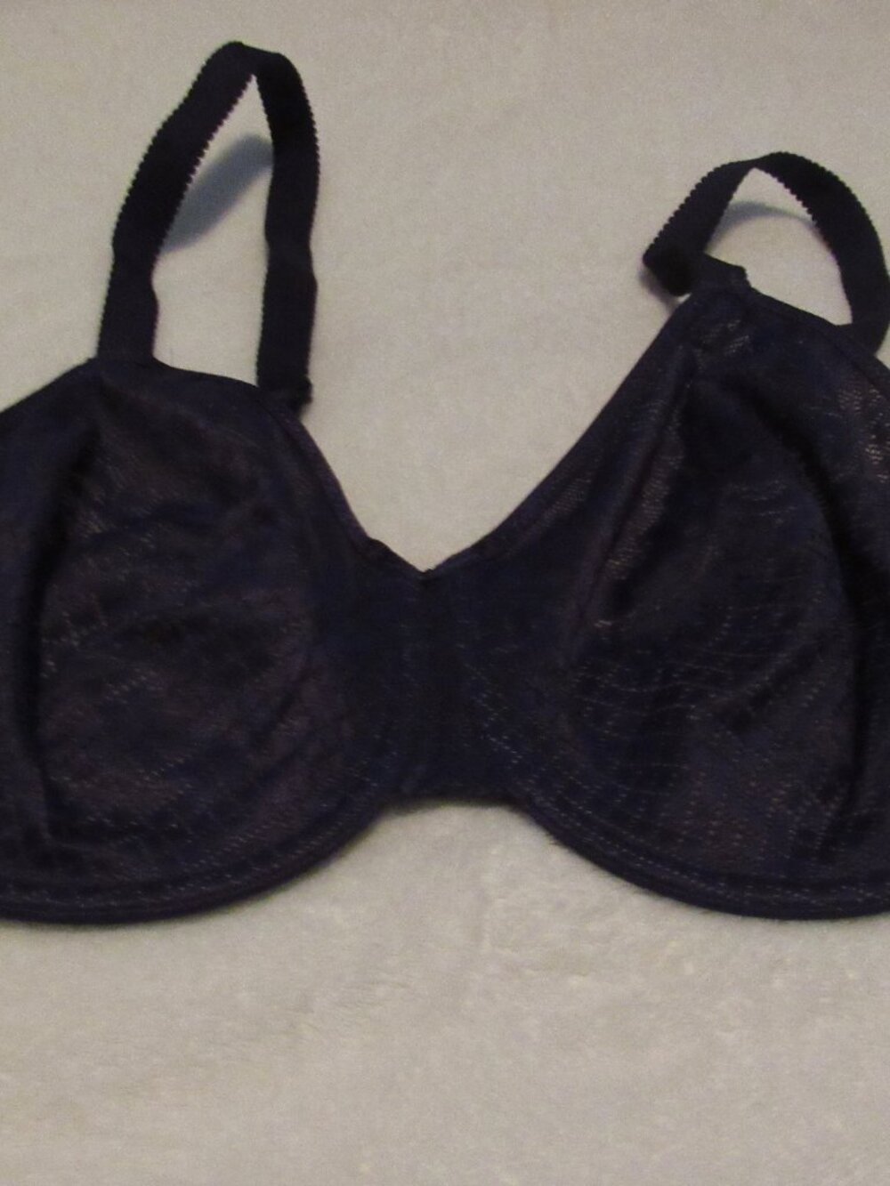 Wacoal Visual Effects Minimizer Dark Purple Wired Bra Size 36DD USED
